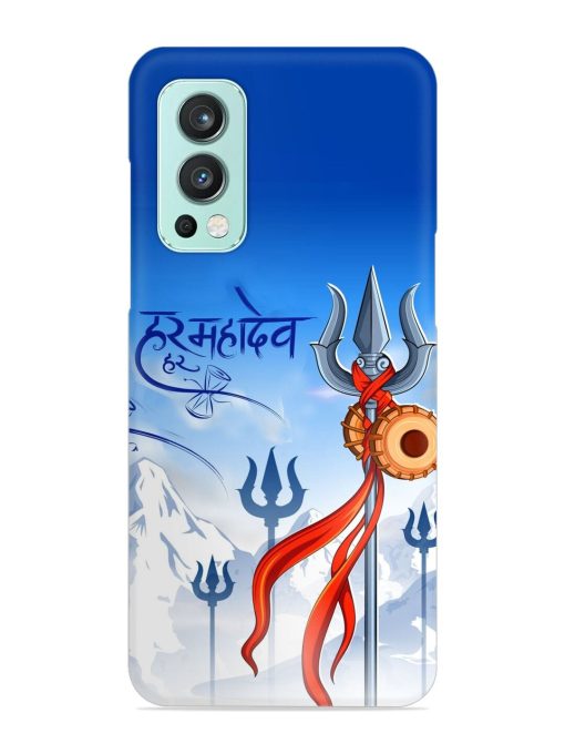 Har Har Mahadev Trishul Snap Case for Oneplus Nord 2 (5G) Zapvi