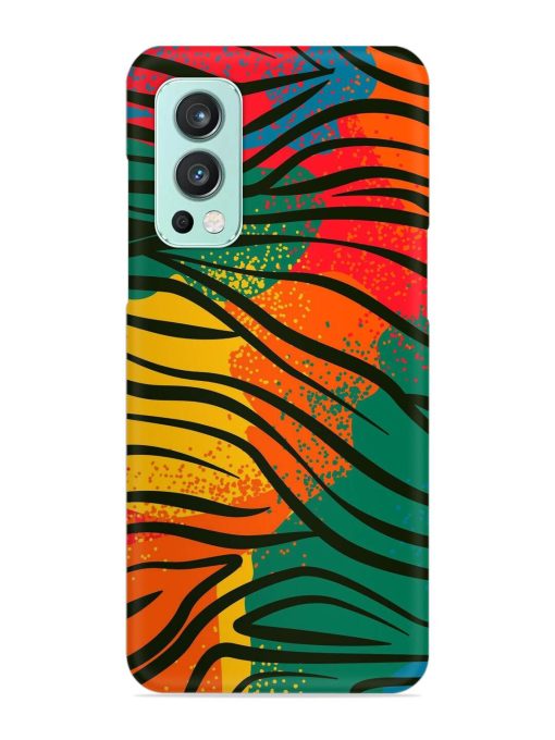 Bright Colorful Snap Case for Oneplus Nord 2 (5G) Zapvi