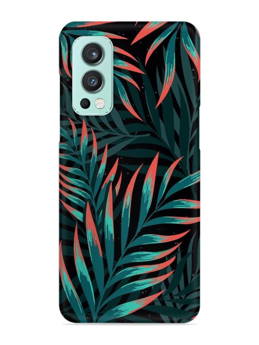 Green Leaf Art Snap Case for Oneplus Nord 2 (5G) Zapvi