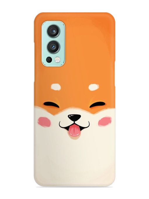 Happy Cat Art Snap Case for Oneplus Nord 2 (5G) Zapvi