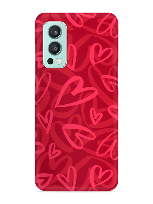 Seamless Romantic Pattern Snap Case for Oneplus Nord 2 (5G) Zapvi