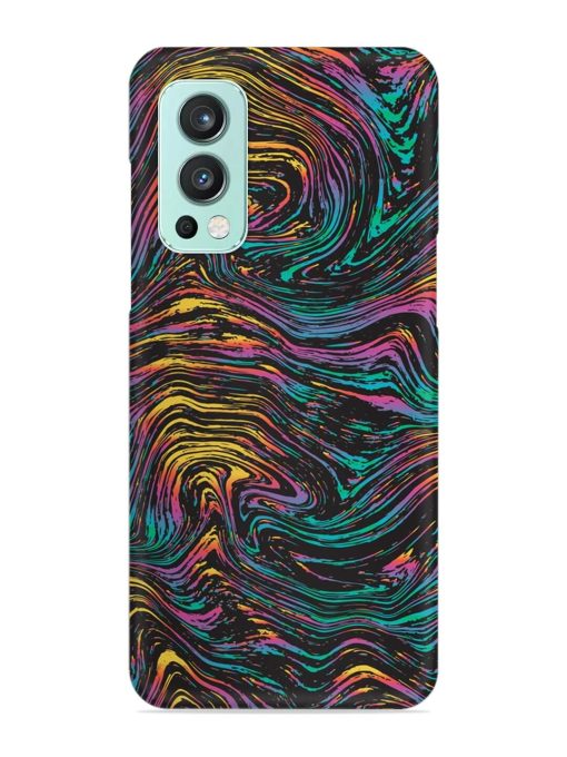 Abstract Liquid Colors Snap Case for Oneplus Nord 2 (5G) Zapvi