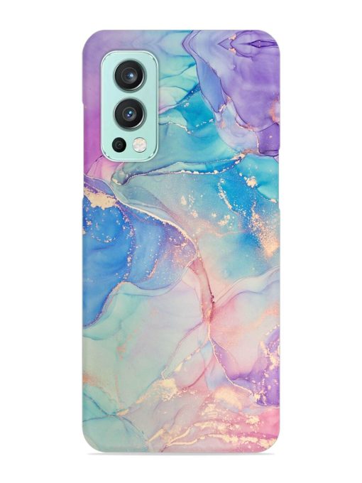 Alcohol Ink Colors Snap Case for Oneplus Nord 2 (5G)