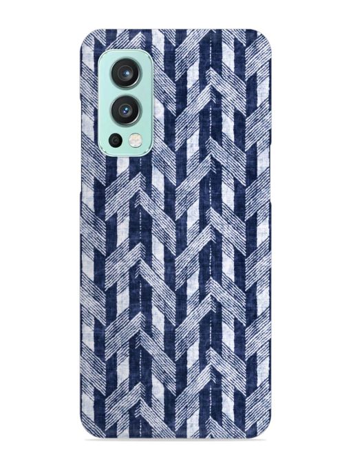 Abstract Herringbone Motif Snap Case for Oneplus Nord 2 (5G)