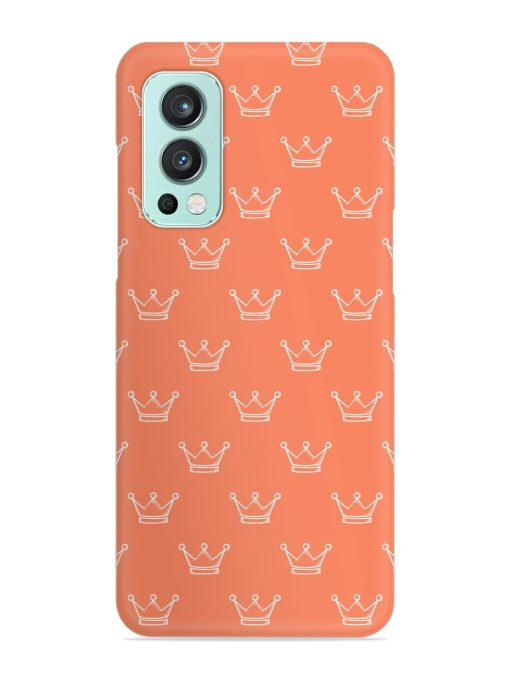 Hand Drawn Crown Snap Case for Oneplus Nord 2 (5G)