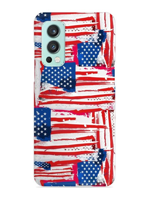 Usa Flag Seamless Snap Case for Oneplus Nord 2 (5G)