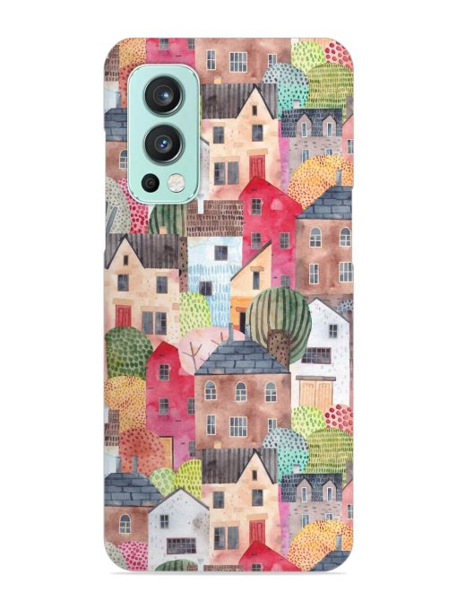 Abstract Seamless Pattern Snap Case for Oneplus Nord 2 (5G) Zapvi