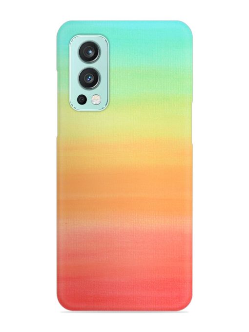 Background Sky Watercolor Snap Case for Oneplus Nord 2 (5G) Zapvi