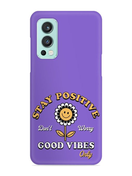 Retro Positive Flower Snap Case for Oneplus Nord 2 (5G) Zapvi