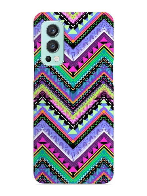 Tribal Aztec Print Snap Case for Oneplus Nord 2 (5G)