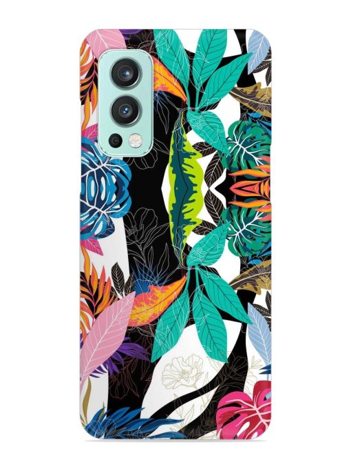 Floral Pattern Bright Snap Case for Oneplus Nord 2 (5G) Zapvi