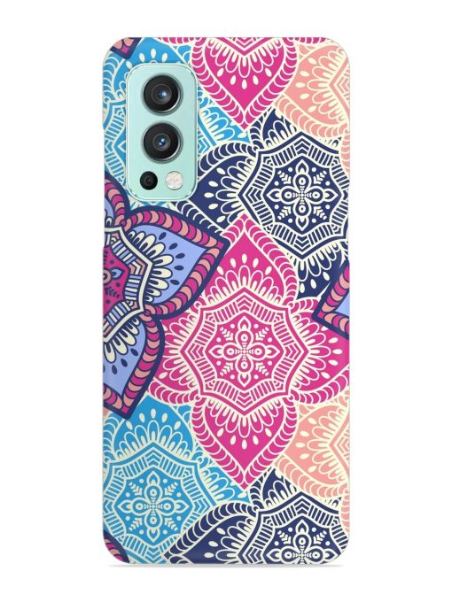 Ethnic Floral Seamless Snap Case for Oneplus Nord 2 (5G) Zapvi