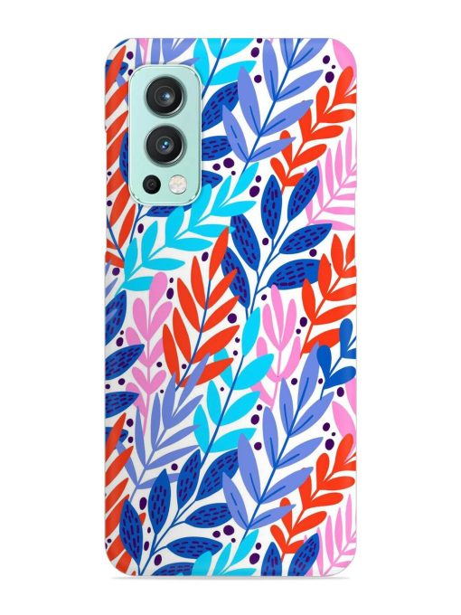 Bright Floral Tropical Snap Case for Oneplus Nord 2 (5G) Zapvi