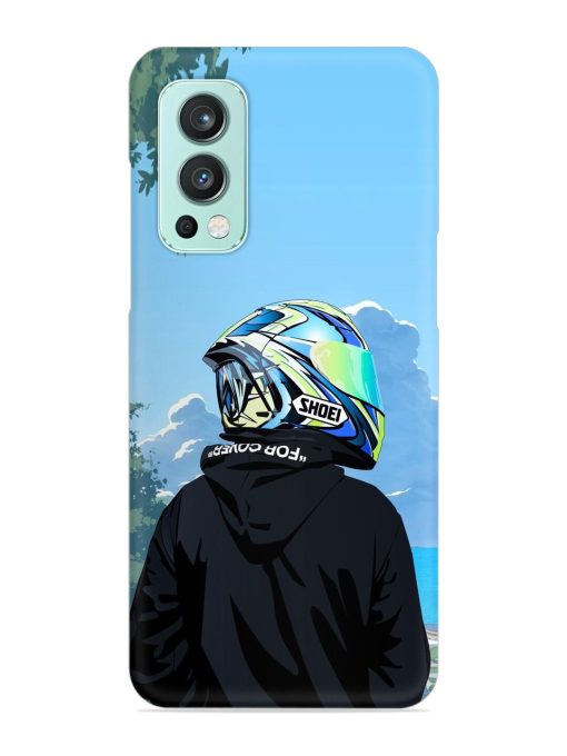 Rider With Helmet Snap Case for Oneplus Nord 2 (5G)