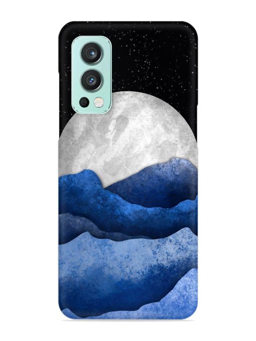 Full Moon Mountain Vector Snap Case for Oneplus Nord 2 (5G) Zapvi