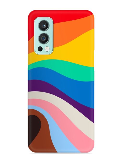 Minimal Pride Art Snap Case for Oneplus Nord 2 (5G) Zapvi