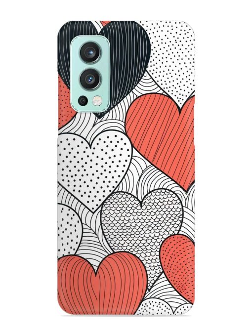 Girly Heart Seamless Snap Case for Oneplus Nord 2 (5G) Zapvi