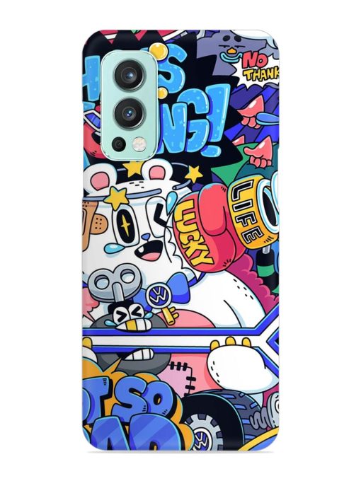 Universal Doodle Snap Case for Oneplus Nord 2 (5G) Zapvi