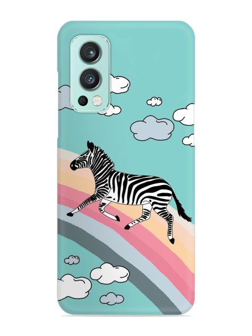 Running Zebra Snap Case for Oneplus Nord 2 (5G) Zapvi