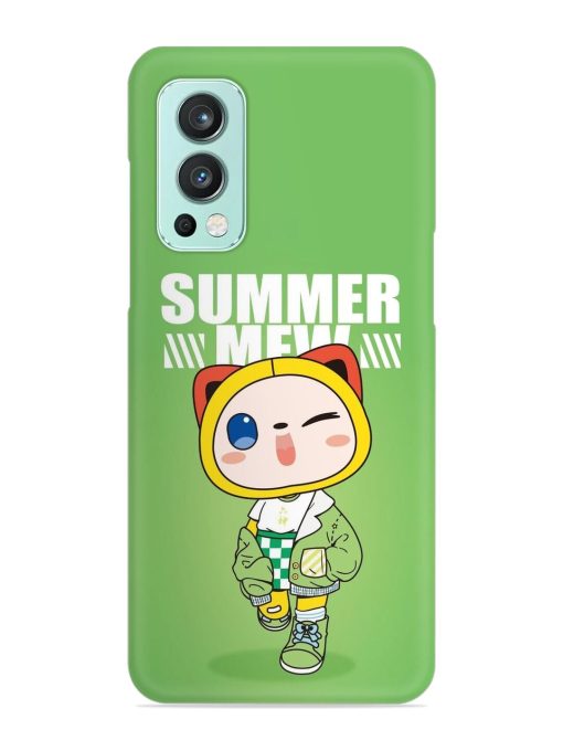 Summer Mew Snap Case for Oneplus Nord 2 (5G) Zapvi