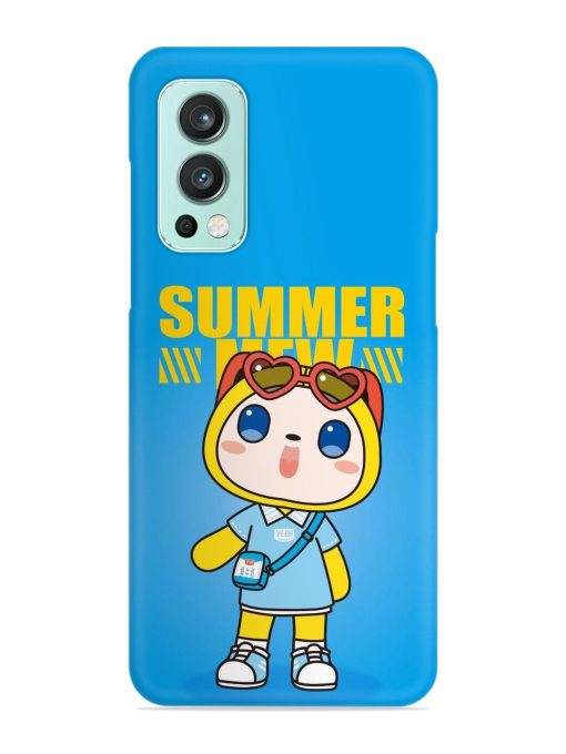 Summer Mew Cartoon Snap Case for Oneplus Nord 2 (5G)