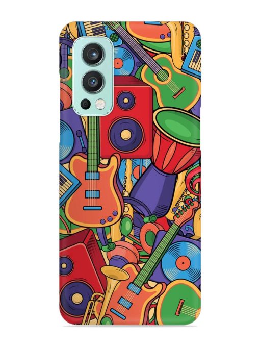 Colorful Music Art Snap Case for Oneplus Nord 2 (5G) Zapvi