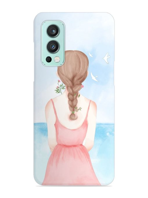 Watercolor Girl Vector Snap Case for Oneplus Nord 2 (5G) Zapvi