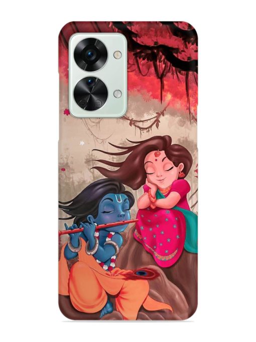 Radhe Krishna Water Art Snap Case for Oneplus Nord 2T (5G) Zapvi