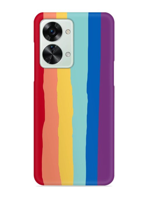 Rainbow Genuine Liquid Snap Case for Oneplus Nord 2T (5G)