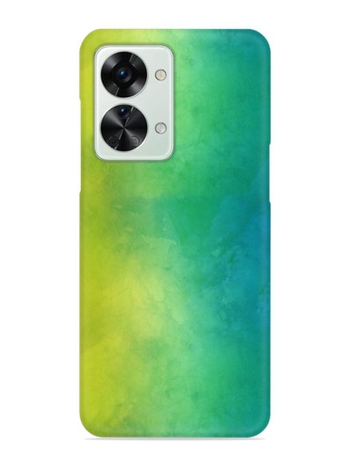 Yellow Green Gradient Snap Case for Oneplus Nord 2T (5G) Zapvi