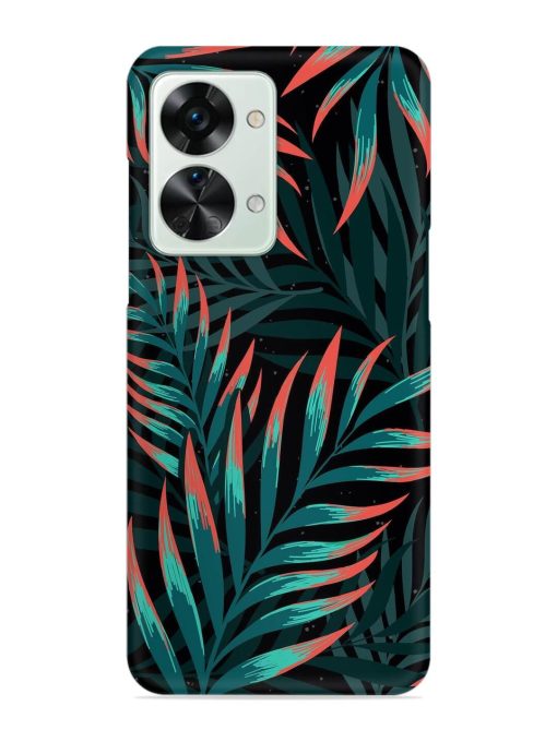 Green Leaf Art Snap Case for Oneplus Nord 2T (5G) Zapvi