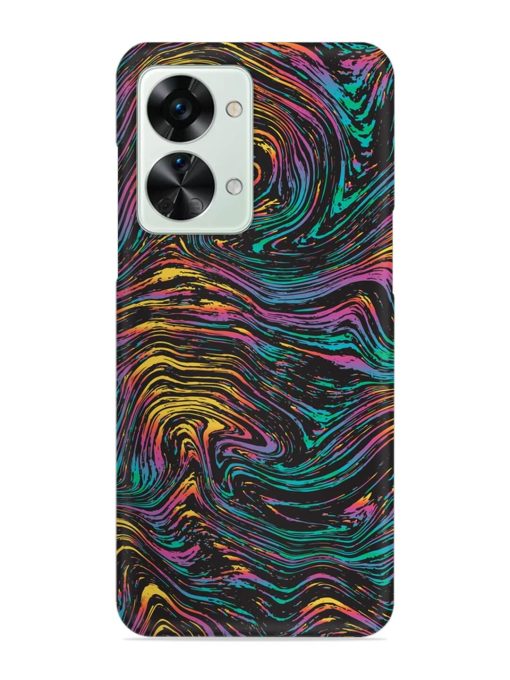 Abstract Liquid Colors Snap Case for Oneplus Nord 2T (5G) Zapvi