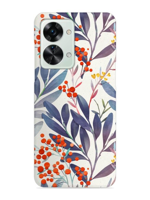 Seamless Floral Pattern Snap Case for Oneplus Nord 2T (5G) Zapvi