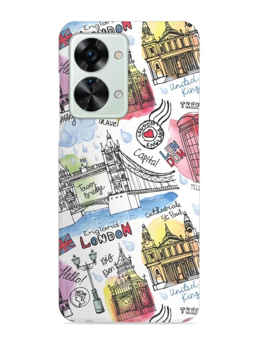 Vector London Landmark Snap Case for Oneplus Nord 2T (5G) Zapvi