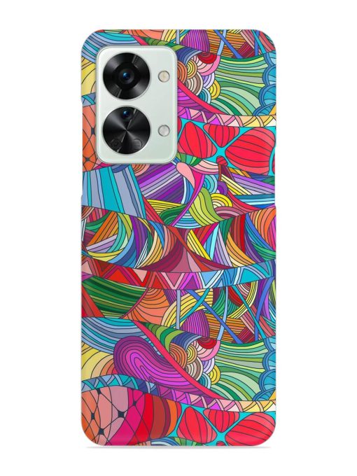 Seamless Patterns Hand Drawn Snap Case for Oneplus Nord 2T (5G) Zapvi