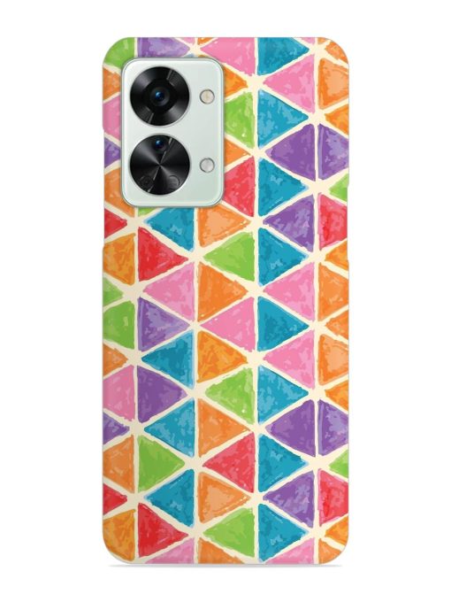 Seamless Colorful Isometric Snap Case for Oneplus Nord 2T (5G) Zapvi