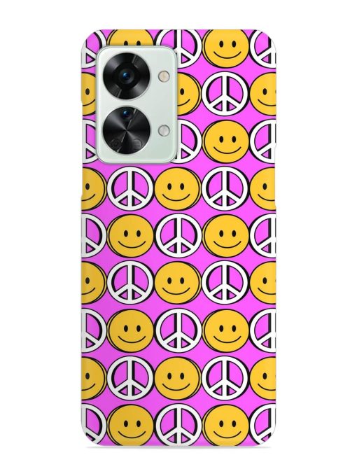 Smiley Face Peace Snap Case for Oneplus Nord 2T (5G) Zapvi