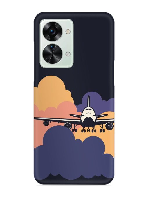 Aeroplane vector Snap Case for Oneplus Nord 2T (5G) Zapvi