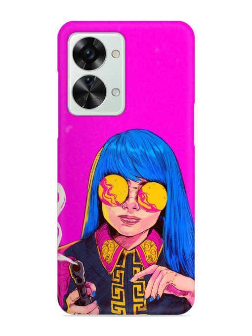 Aesthetic Anime Girl Snap Case for Oneplus Nord 2T (5G) Zapvi