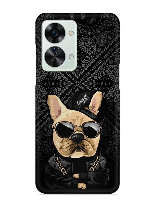 Gangsta Cool Sunglasses Dog Snap Case for Oneplus Nord 2T (5G) Zapvi