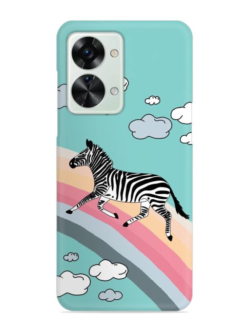 Running Zebra Snap Case for Oneplus Nord 2T (5G)