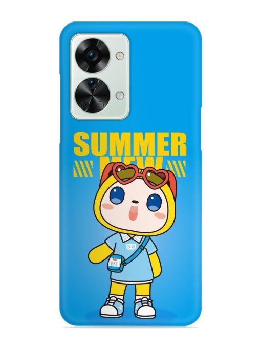 Summer Mew Cartoon Snap Case for Oneplus Nord 2T (5G) Zapvi