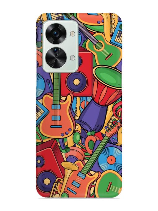 Colorful Music Art Snap Case for Oneplus Nord 2T (5G)