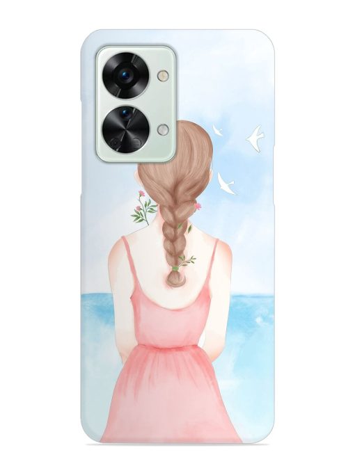 Watercolor Girl Vector Snap Case for Oneplus Nord 2T (5G) Zapvi