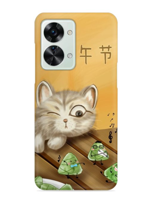 Cat Scorpion Dancing Snap Case for Oneplus Nord 2T (5G)