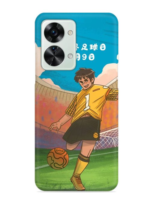 Soccer Kick Snap Case for Oneplus Nord 2T (5G)