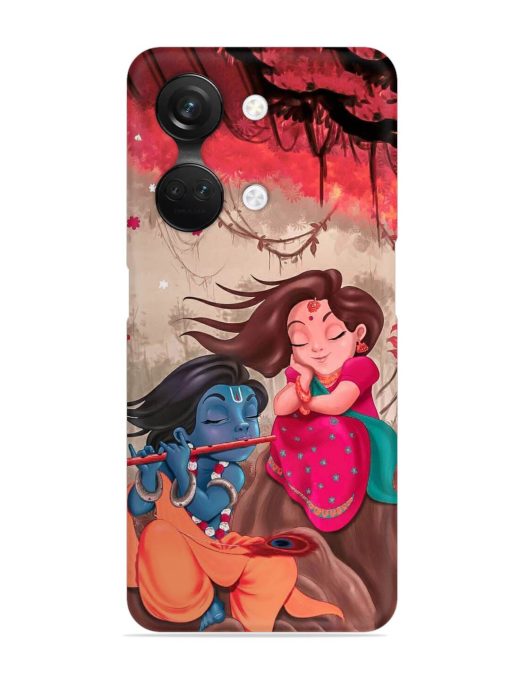 Radhe Krishna Water Art Snap Case for Oneplus Nord 3 (5G) Zapvi