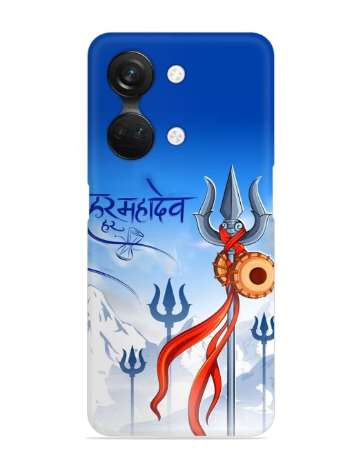 Har Har Mahadev Trishul Snap Case for Oneplus Nord 3 (5G) Zapvi