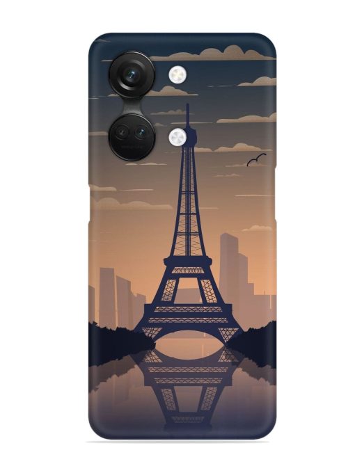 France Paris Eiffel Tower Gradient Snap Case for Oneplus Nord 3 (5G) Zapvi