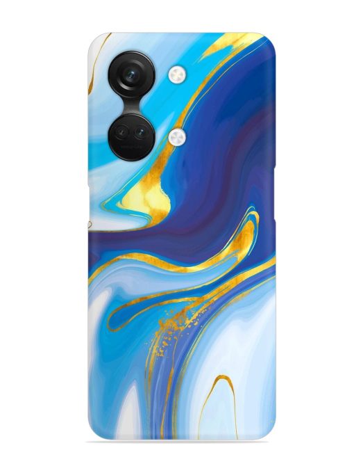 Watercolor Background With Golden Foil Snap Case for Oneplus Nord 3 (5G) Zapvi